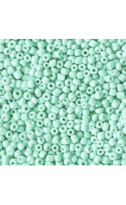 Glas rocailles kralen 11/0 (2mm) Lucite green
